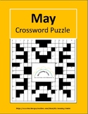 May Crossword Puzzle for Middle and High School Students