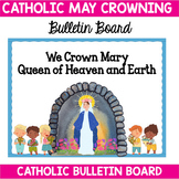Catholic Mary Spring Bulletin Board: May Crowning