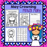 May Crowning Craft, Color by number, and Coloring Pages