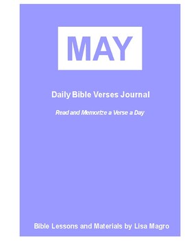 Preview of May Daily Bible Verses Journal - A Bible verse a day thru May! NKJV