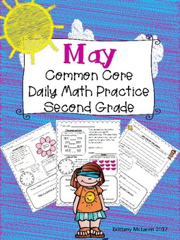Preview of May Daily Common Core Math Practice for Second Grade