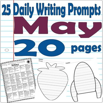 Preview of May Daily Journal Writing Prompts