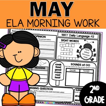 Preview of May Morning Work - 2nd Grade Daily Language Review End of Year Morning Work