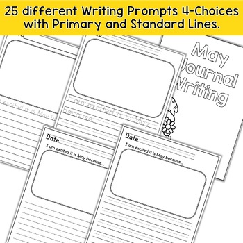 May Daily Quick Writes Writing Journal by First Grade Maestra Trisha Hyde