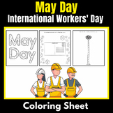 May Day Open-ended Coloring Sheets - International Workers