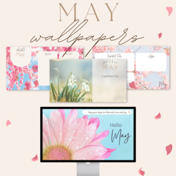 Preview of May Desktop Wallpapers | Easter and Spring | Digital Decor