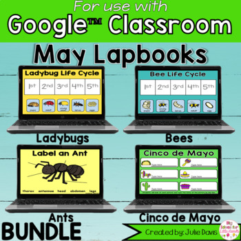 Preview of May Digital Interactive Notebook BUNDLE Google Classroom