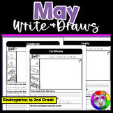 May Directed Drawing and Writing Worksheets Write & Draws 
