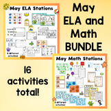 May ELA and Math Activities - BUNDLE (Summer)
