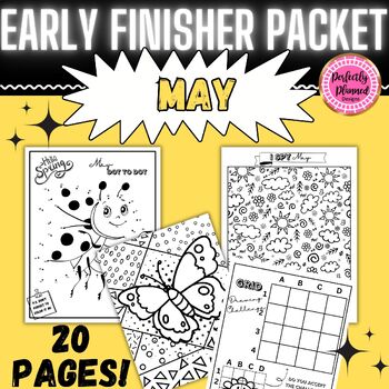 Preview of May Early/Fast Finishers | Fun Activity Packet | After State Testing | Spring