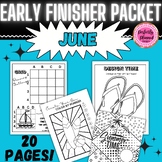June Early/Fast Finishers | Fun Activity Packet | End of t