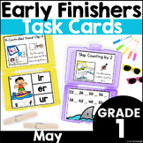 May Early Finisher Activity Task Cards for 1st Grade
