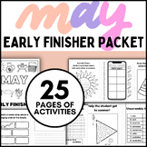 May Early Finisher Monthly Activity Packet | Fun Morning W