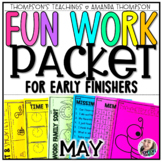 May Early Finisher Packet | No Prep Printables