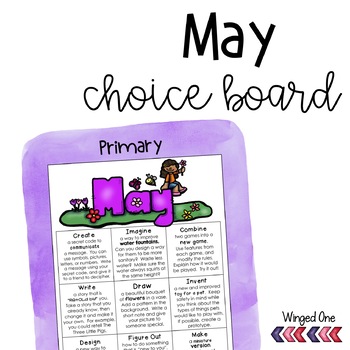 Preview of May Early Finishers Choice Board