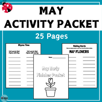 Preview of May Early Finishers Packet / May Morning Work/ May Monthly Activity Packet