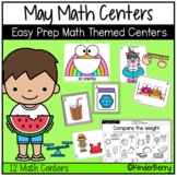 May Easy Prep Kindergarten Math Centers | End of Year