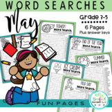 May End of the Year Word Searches