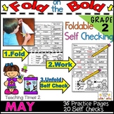 May FOLD ON THE BOLD (2nd Grade) Self Checking Math and EL
