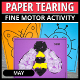 Easy Paper Tearing Fine Motor Craft Bumble Bee Lady Bug Bu