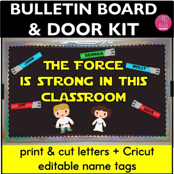 Preview of May Fourth Bulletin Board Letters Space Door Decor Star Wars May the 4th Craft