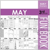 May Fun Book - NO PREP Literacy + Math Skillbuilders (3rd Grade)