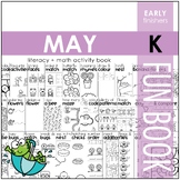 May Fun Book - NO PREP Literacy + Math Skillbuilders (Kind