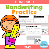 May Handwriting Practice Nonfiction