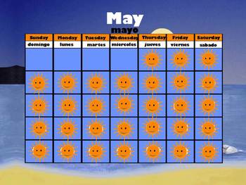 Preview of May Interactive Calendar