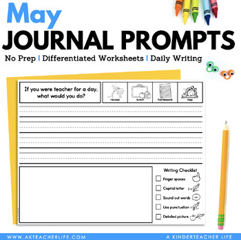 May Journal Prompts by A Kinderteacher Life | TPT