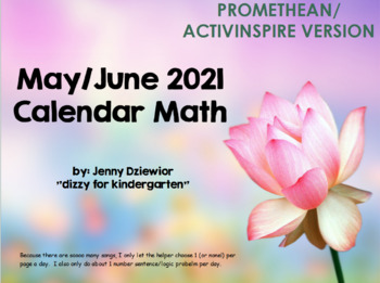 Preview of May/June 2021 Calendar for the Promethean Board (ActivBoard)