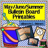 May, June, and Summer Bulletin Board Craftivity and Writin