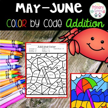 Preview of May-June color by code addition