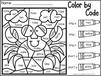 klinker Nucleair Rot May Kindergarten Color By Code by Teaching Biilfizzcend | TpT