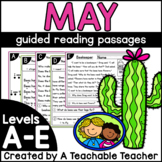 May Kindergarten Guided Reading Passages and Questions Levels A-E
