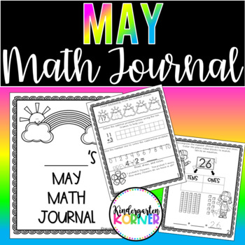 Preview of May Kindergarten Math Journals | Number Sense End of the Year Math Centers