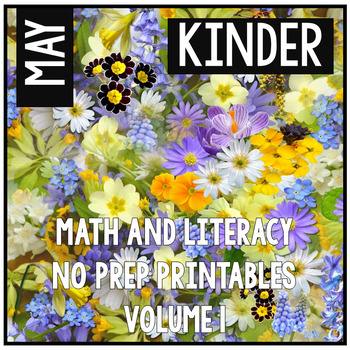 Preview of May Kindergarten Math and Literacy Packet NO PREP