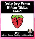 May LEVEL 1 - Dry Erase Binder - Special Education, Mornin