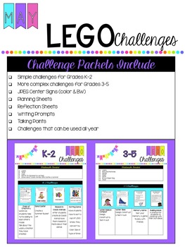 Preview of May Lego Challenges