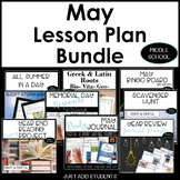 May Lesson Planning Bundle for Reading, Writing, Research 