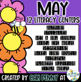 May Literacy Centers | Spring Kindergarten Literacy Games 