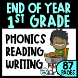 Preview of May Literacy Packet for 1st Grade | Phonics | Reading | Writing | End of Year
