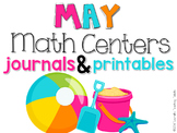 May Math Centers, Journals, and Printables First Grade
