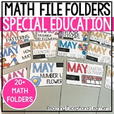 May Math File Folders