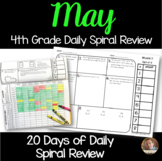 May Math Spiral Review (MONTH 9): Daily Math for 4th Grade