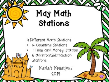 Preview of May Math Stations