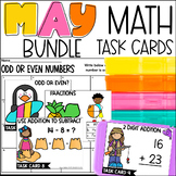 May Math Task Card Activities Centers, Scoot, Fast Finishe