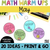 May Math Warm Ups for 1st Grade | Math in a Minute