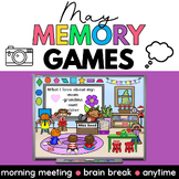 May Memory 10 Scenes & Questions Morning Meeting Activitie