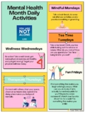 May Mental Health Month Daily Activities Flyer